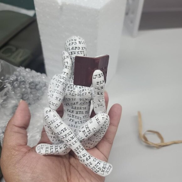 Home Décor Pulp Reading Women Thinker Statue Aesthetic Sculpture Room Décor - Picture 2 of 10